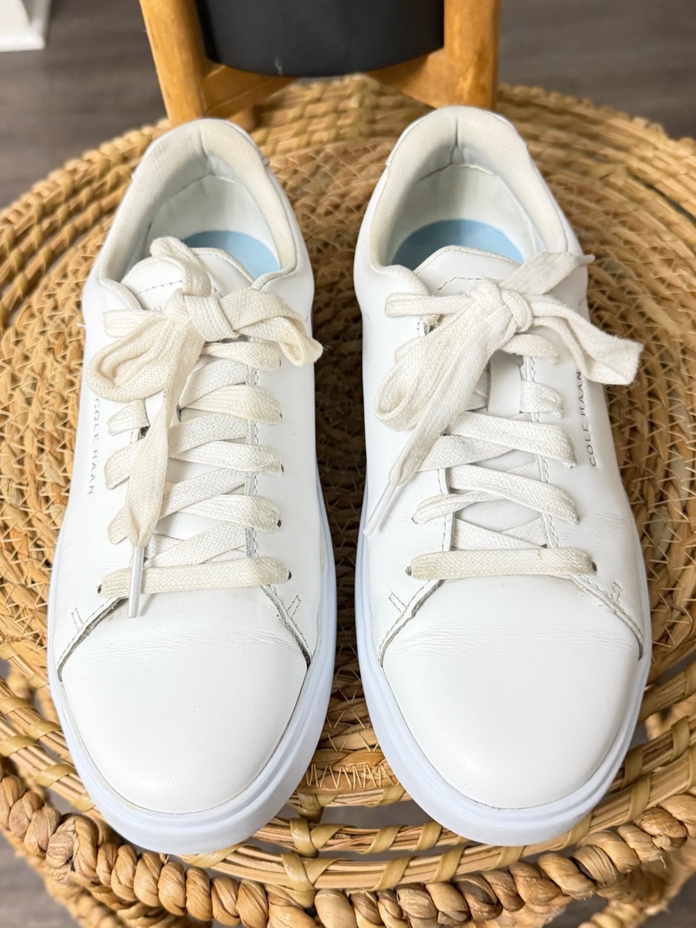 Cole Haan Grand Crosscourt White Leather Sneakers Women’s Size 6B W26723